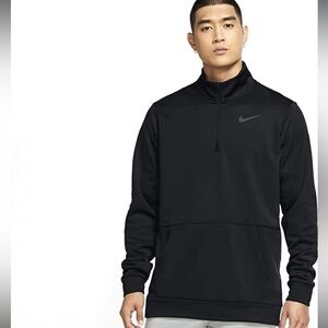 Nike Men's Dri-FIT Therma Long Sleeve 1/4 Zip Training Sweatshirt Black Sz Large